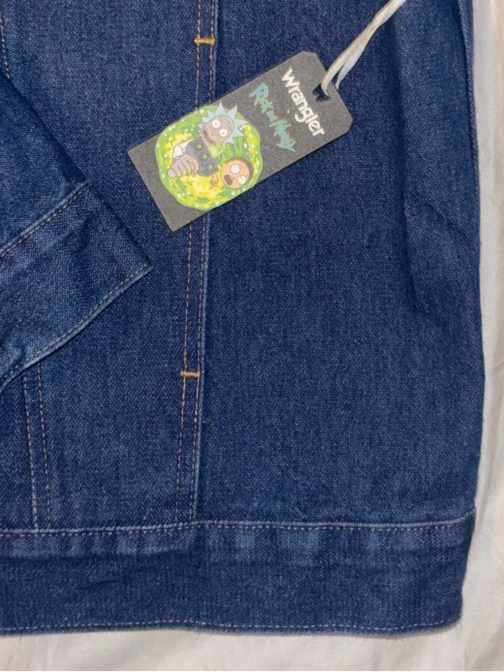 Wrangler x Rick & Morty NWT Limited Edition Laser Denim Jacket - X Large